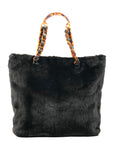 CHANEL 1997-1999 Rabbit Fur Tote Bag