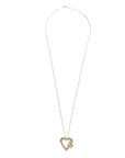 TIFFANY & CO. SV925 K18YG Open Heart Ribbon Necklace