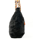 CHANEL 1997-1999 Rabbit Fur Tote Bag