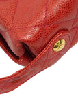 CHANEL 1991–1994 Matelassé Coco Mark Caviar Skin Shoulder Bag