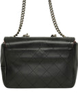 CHANEL Coco Mark Chain Aged Metal Hardware Handbag / Shoulder Bag