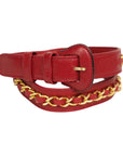 CHANEL Coco Mark Chain Buckle Belt