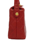 CHANEL 1991–1994 Matelassé Coco Mark Caviar Skin Shoulder Bag