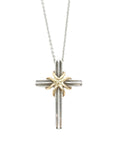 TIFFANY & CO. SV925 K18YG Signature Cross Necklace