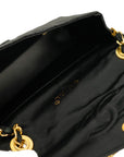 CHANEL 1986–1988 Matelassé Rhinestone Coco Mark Chain Shoulder Bag