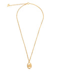 CHRISTIAN DIOR Logo Oval Necklace