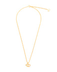 CHRISTIAN DIOR CD Logo Necklace