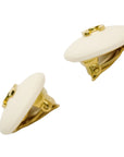 CHANEL Coco Mark Button Earrings