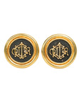 CHRISTIAN DIOR Circle Earrings