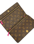 LOUIS VUITTON Monogram Pochette Weekend Long Wallet / Shoulder Bag 2-Way M63857