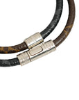 LOUIS VUITTON Monogram Eclipse Bracelet M6555E