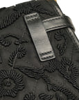 PRADA Embroidered Flower Nylon Shoulder Bag / Waist Bag