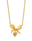 CHRISTIAN DIOR Ribbon Pendant Necklace