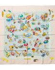 HERMES Carre 90 Couvee d'Hermes Hermes' Egg Scarf