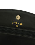 CHANEL 2002-2003 Caviar Skin Coco Mark Chain Wallet
