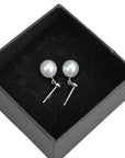 TASAKI K18 White Gold Pearl 7.40mm 2.1g Earring