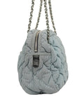 CHANEL 2009–2010 Coco Mark Bubble Quilted Chain Shoulder Bag