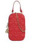 CHRISTIAN DIOR Lady Dior Call'in Dior Phone Holder / Shoulder Bag