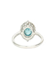 PT900 Zircon 3.04ct Diamond 0.54ct Ring