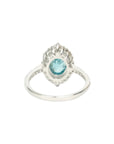 PT900 Zircon 3.04ct Diamond 0.54ct Ring