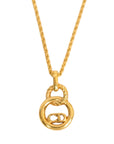 CHRISTIAN DIOR CD Logo Necklace