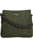 PRADA Nylon Plaited Chain Tote Bag