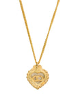CHRISTIAN DIOR Heart CD Logo Necklace