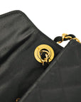 CHANEL 1986–1988 Matelassé Rhinestone Coco Mark Chain Shoulder Bag