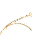 CHRISTIAN DIOR Logo Oval Necklace