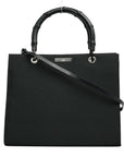 GUCCI Bamboo Nylon Canvas Tote Bag / Handbag 2Way