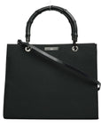 GUCCI Bamboo Nylon Canvas Tote Bag / Handbag 2Way