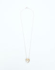 TIFFANY & CO. SV925 K18YG Heart Ribbon Necklace
