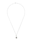 Opal Pt850 Gemstone Diamond Necklace