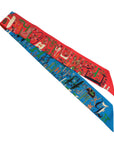 HERMES One Thousand and One H Twilly Scarf