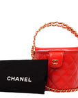 CHANEL Matelassé Lambskin Vanity Bag Handbag/Shoulder Bag