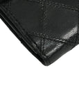 CHANEL 2009–2010 Matelassé Coco Mark Bi-Fold Long Wallet