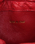 CHANEL 1986-1988 Drawstring Chain Ostrich Shoulder Bag