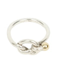TIFFANY & CO. SV925 K18YG Love Knot Ring