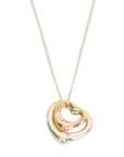 TIFFANY & CO. SV925 K18YG Double Open Heart Necklace