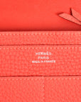 HERMES Dogon GM Taurillon Clemence Wallet