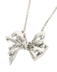 TIFFANY & CO. SV925 House Design Ribbon Necklace