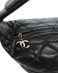 CHANEL 2005-2006 Coco Mark Wild Stitch Lambskin Shoulder Bag