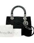 CHRISTIAN DIOR Lady Dior Medium Handbag/Shoulder Bag 2-Way