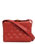 CHANEL 1991–1994 Matelassé Coco Mark Caviar Skin Shoulder Bag