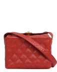 CHANEL 1991–1994 Matelassé Coco Mark Caviar Skin Shoulder Bag
