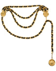 CHANEL Coco Mark Coin Triple Chain Belt