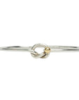 TIFFANY & CO. SV925 K18YG Love Knot Bangle