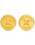 CHANEL Button Earrings