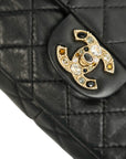 CHANEL 2010–2011 Matelasse Rhinestone CC Logo Chain Shoulder Bag