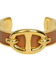HERMES Chaine d'Ancre Leather Bangle